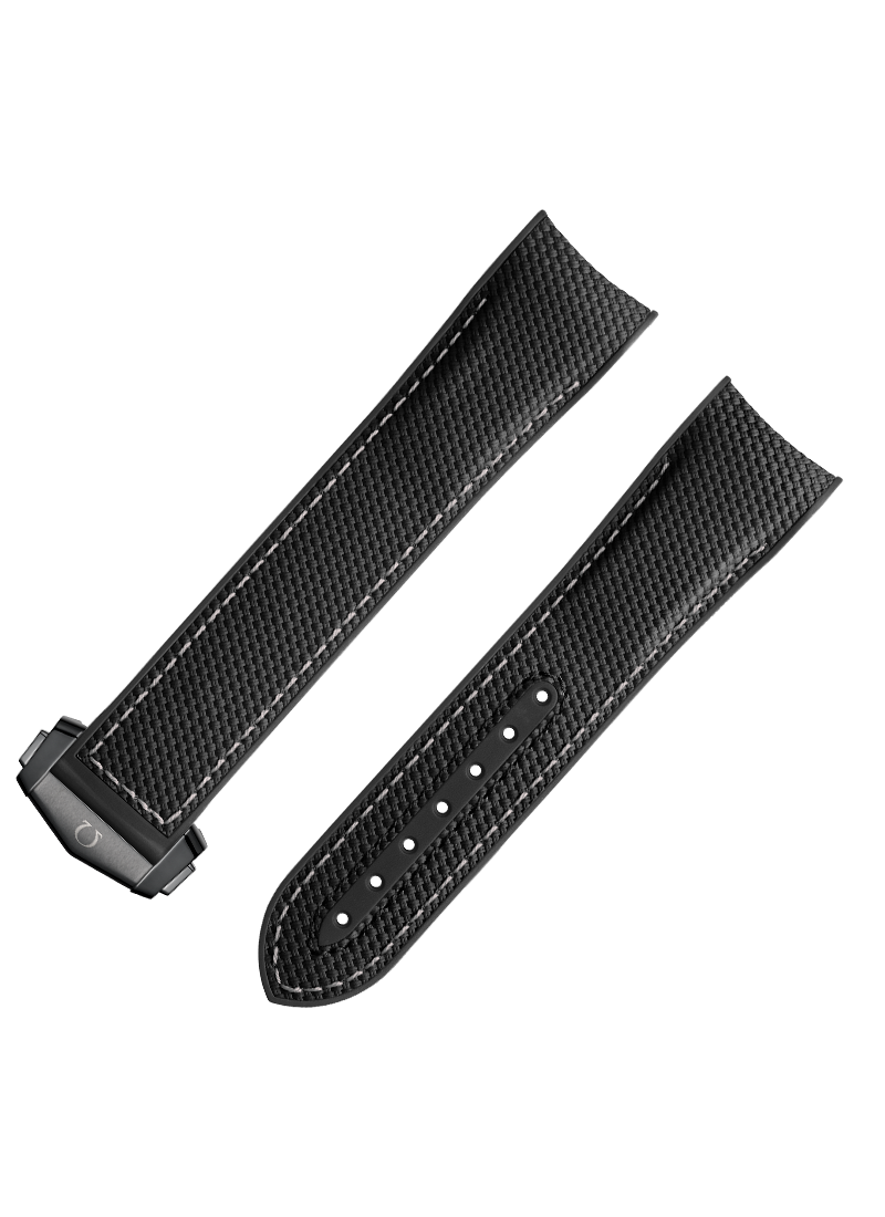 Seamaster Planet Ocean 600M Black Textured Rubber Strap