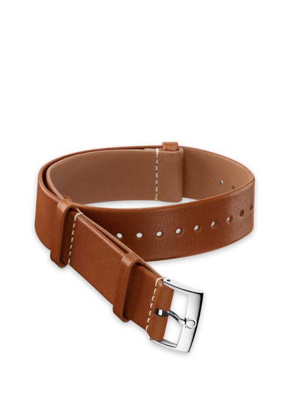 Golden brown Novonappa Leather Nato Strap