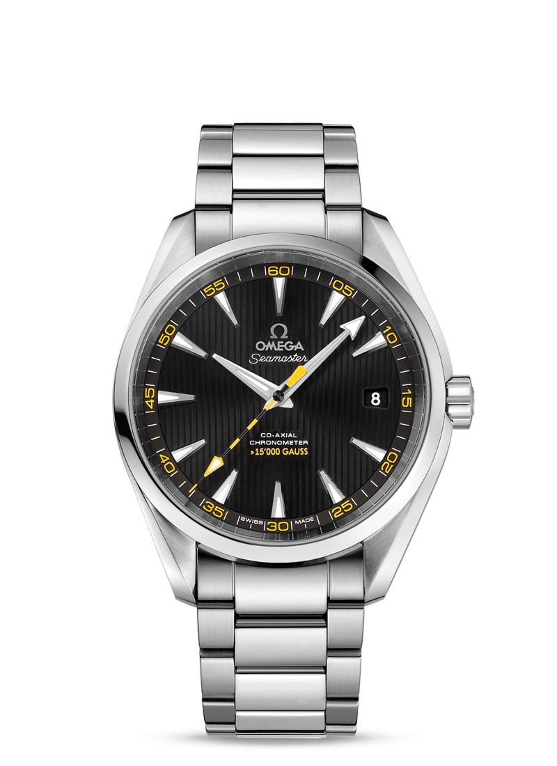 Aqua Terra 41.5mm &gt;15,000 Gauss with Black Dial in Stainless Steel