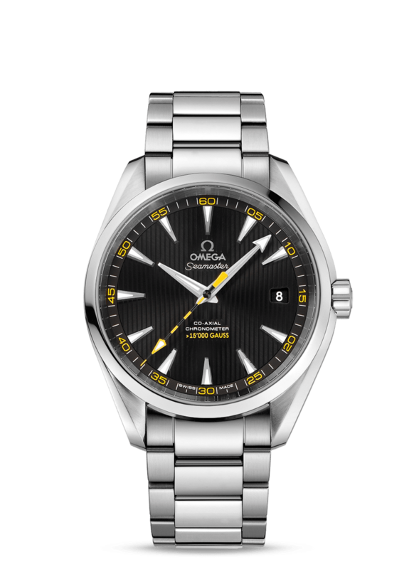 Aqua Terra 41.5mm &gt;15,000 Gauss with Black Dial in Stainless Steel