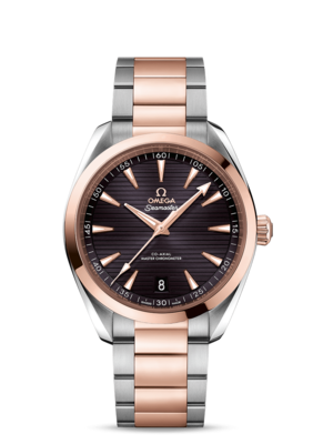 Aqua Terra 41mm with Grey Dial in Stainless Steel and Rose Gold