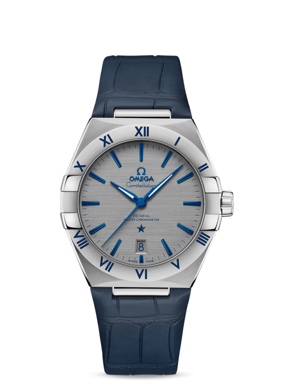 Constellation 39mm with Grey Dial in Stainless Steel on Leather Strap
