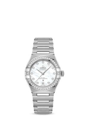 Constellation 29mm with Mother of Pearl Dial in Stainless Steel with Diamond bezel
