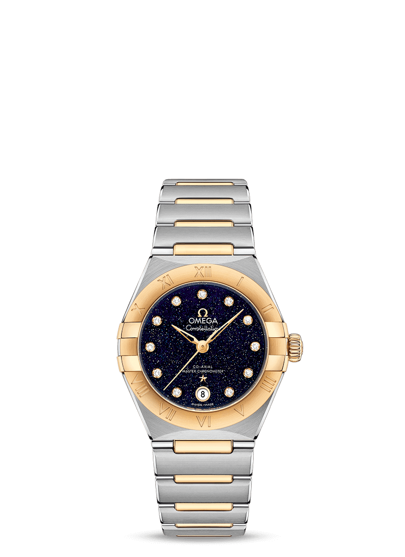 Constellation 29mm with Aventurine Dial in Stainless Steel and Yellow Gold