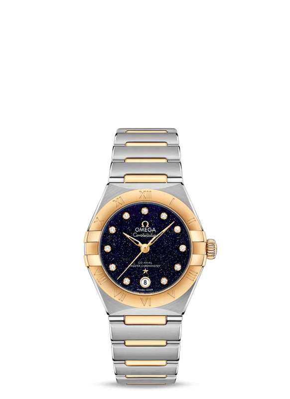 Constellation 29mm with Aventurine Dial in Stainless Steel and Yellow Gold