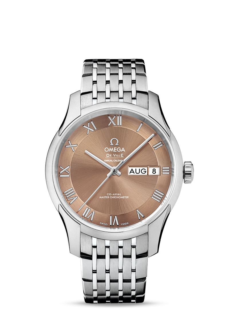 De Ville Hour Vision 41mm Annual Calendar with Bronze Dial in Stainless Steel