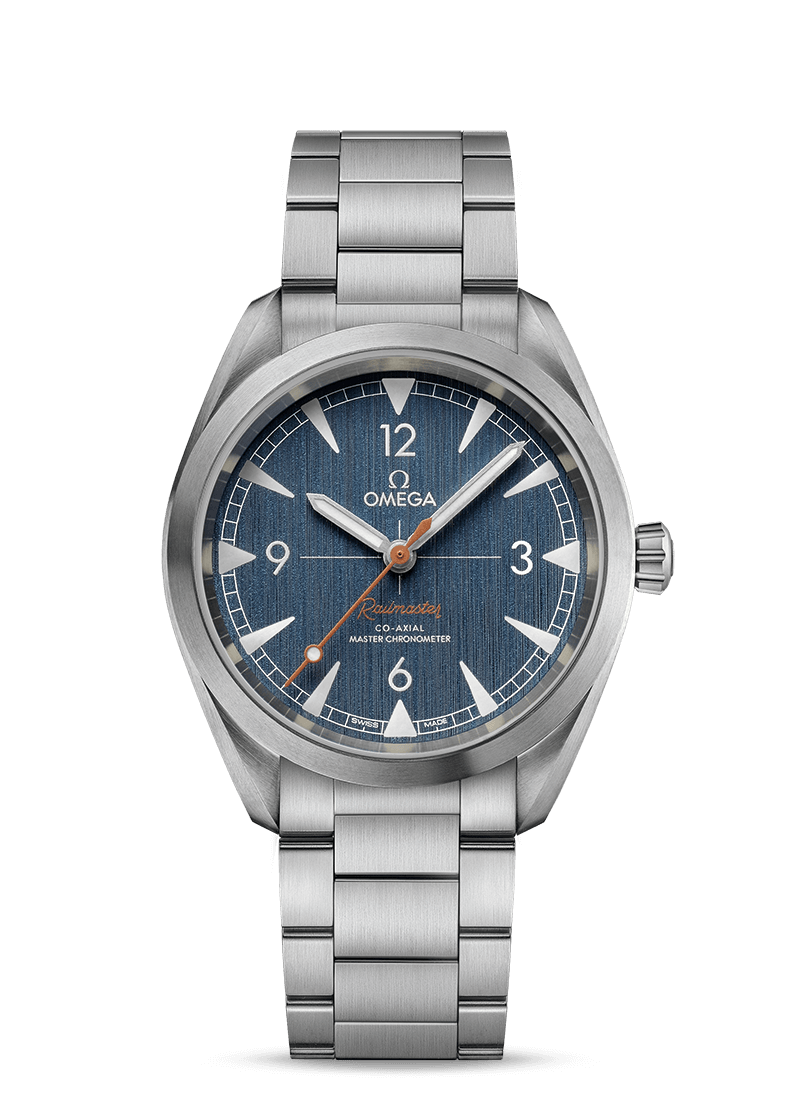 Railmaster 40mm with Blue Dial in Stainless Steel