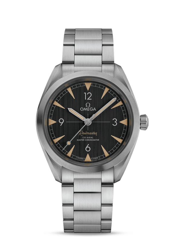 Railmaster 40mm with Black Dial in stainless Steel