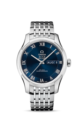De Ville Hour Vision 41mm Annual Calendar with Blue Dial in Stainless Steel