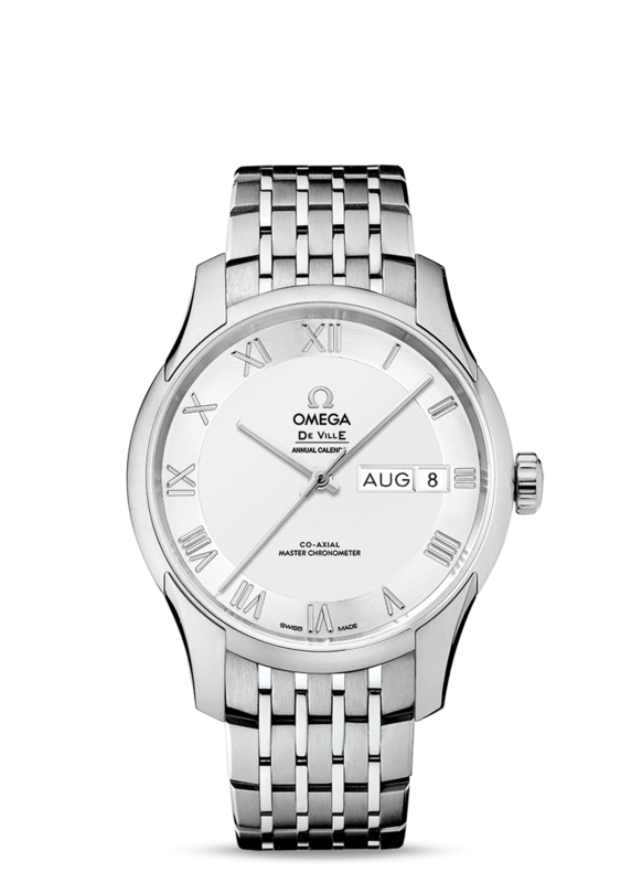 De Ville Hour Vision Annual Calendar 41mm with Silver Dial in Stainless Steel