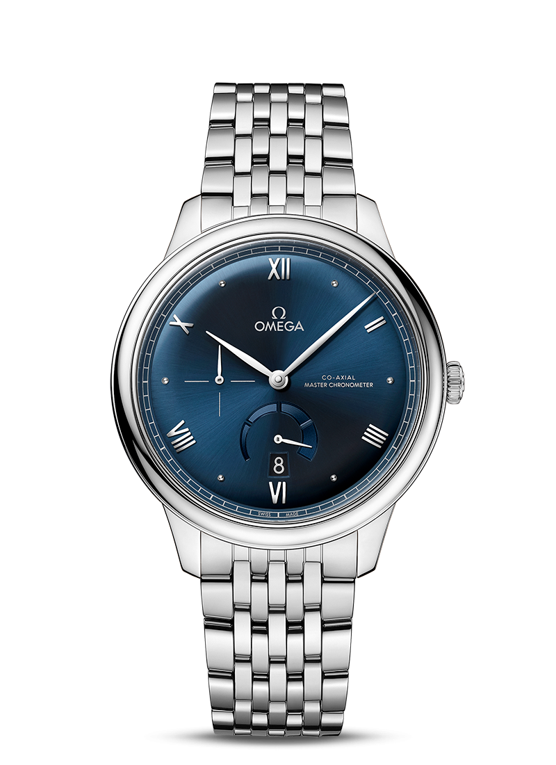 De Ville Prestige 41mm with Blue Dial in Stainless Steel