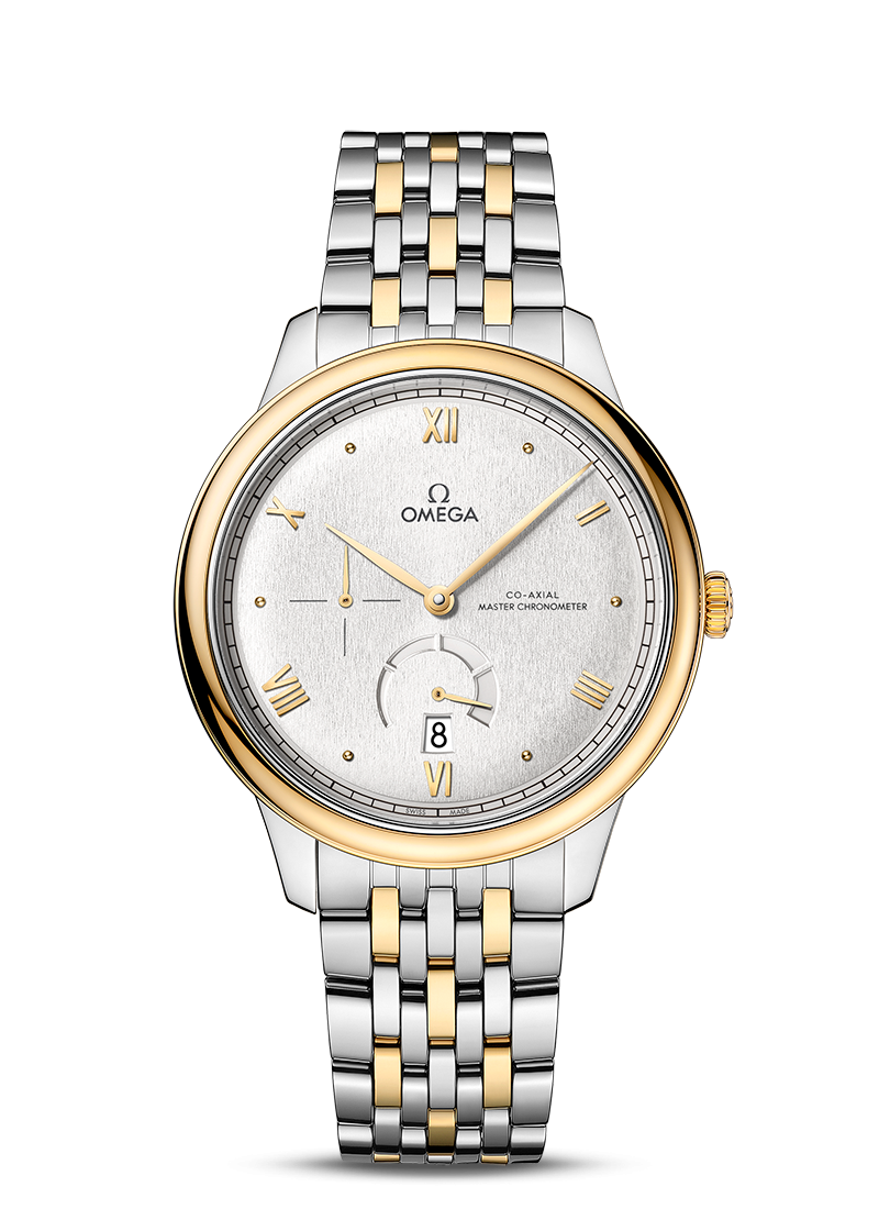 De Ville Prestige 41mm with Linen Dial Stainless Steel and Rose Gold