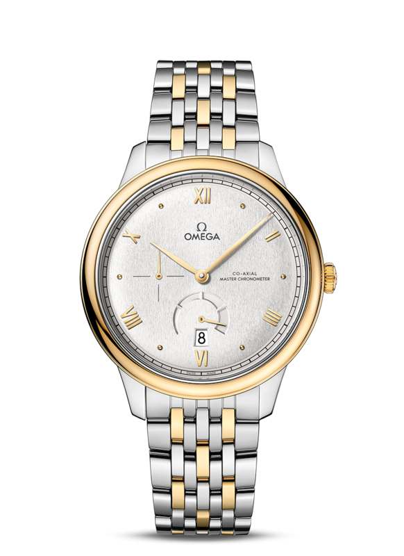 De Ville Prestige 41mm with Linen Dial Stainless Steel and Rose Gold