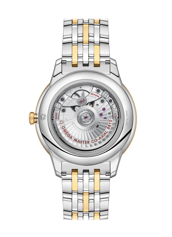 De Ville Prestige 41mm with Linen Dial Stainless Steel and Rose Gold