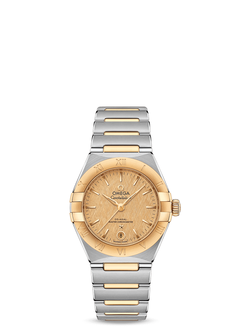 Constellation 29mm with Gold Linen Dial in Stainless Steel and Yellow Gold