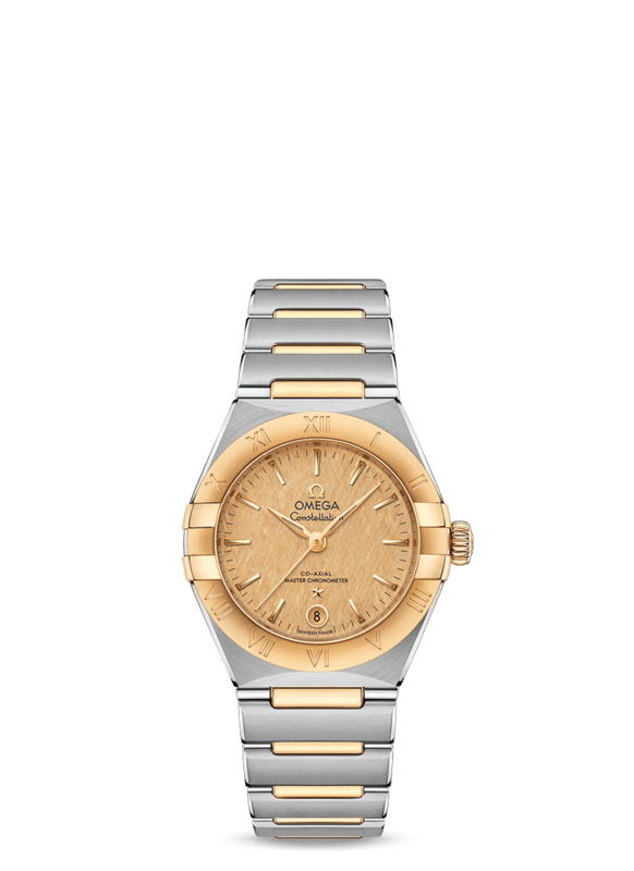 Constellation 29mm with Gold Linen Dial in Stainless Steel and Yellow Gold