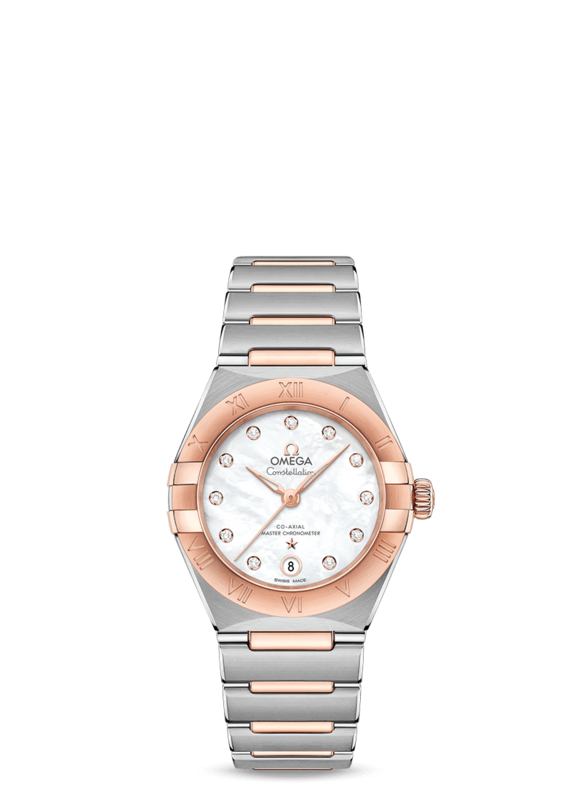 Constellation 29mm with Mother of Pearl dial in Stainless Steel and Rose Gold