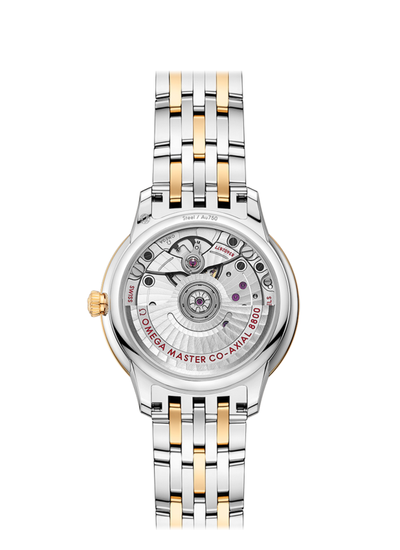 De Ville Prestige 34mm with Green Dial in Stainless Steel and Yellow Gold