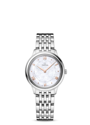 De Ville Prestige 30mm with Mother of Pearl Dial in Stainless Steel