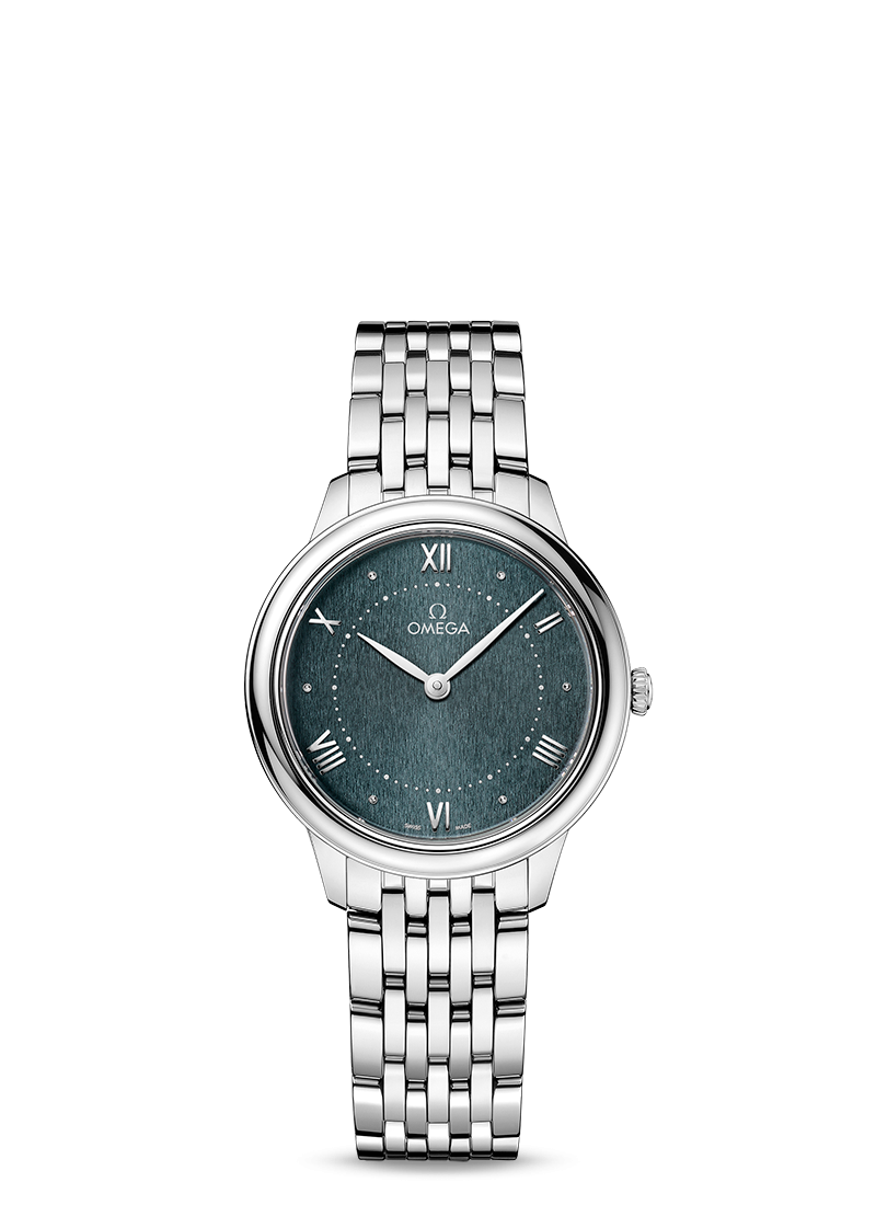 De Ville Prestige 30mm with Green Dial in Stainless Steel
