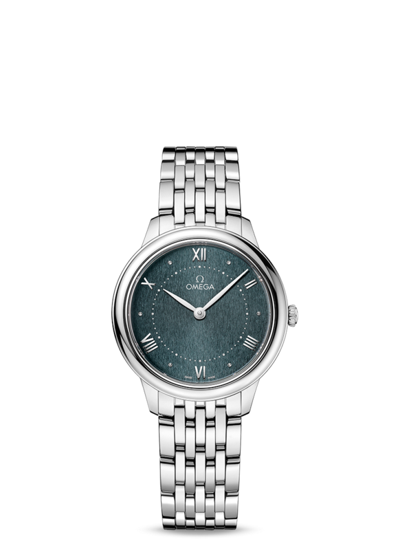 De Ville Prestige 30mm with Green Dial in Stainless Steel