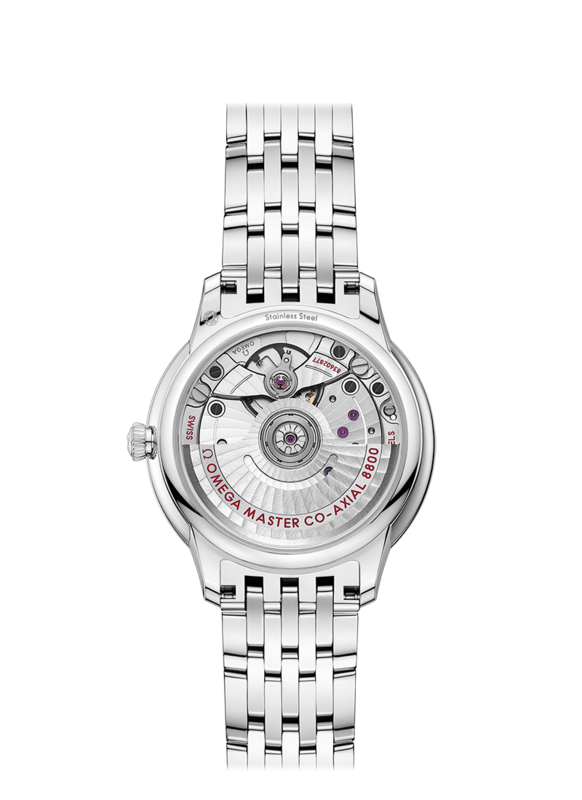 De Ville Prestige 34mm with Lavender Dial in Stainless Steel