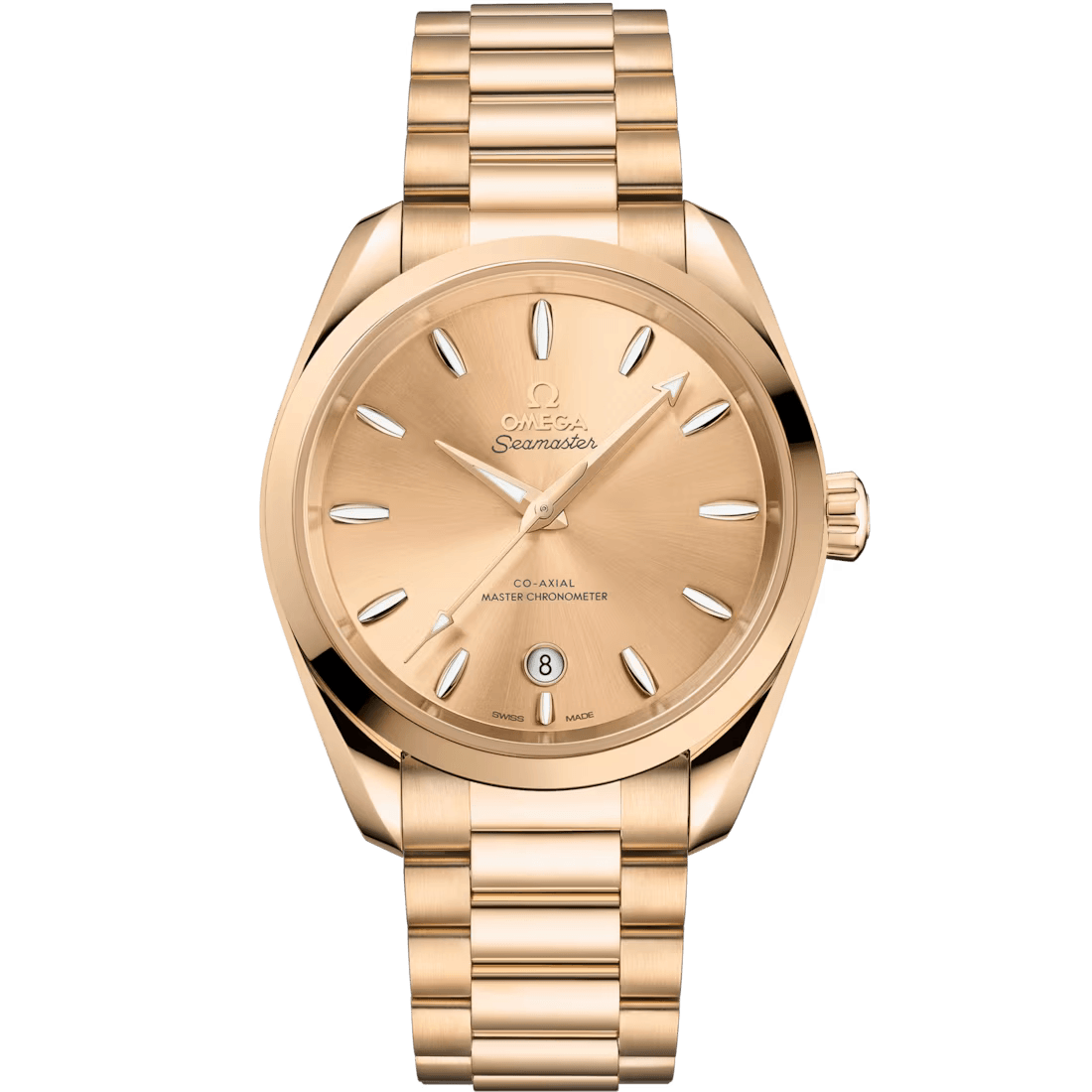 Aqua Terra 38mm with Gold Dial in Yellow Gold