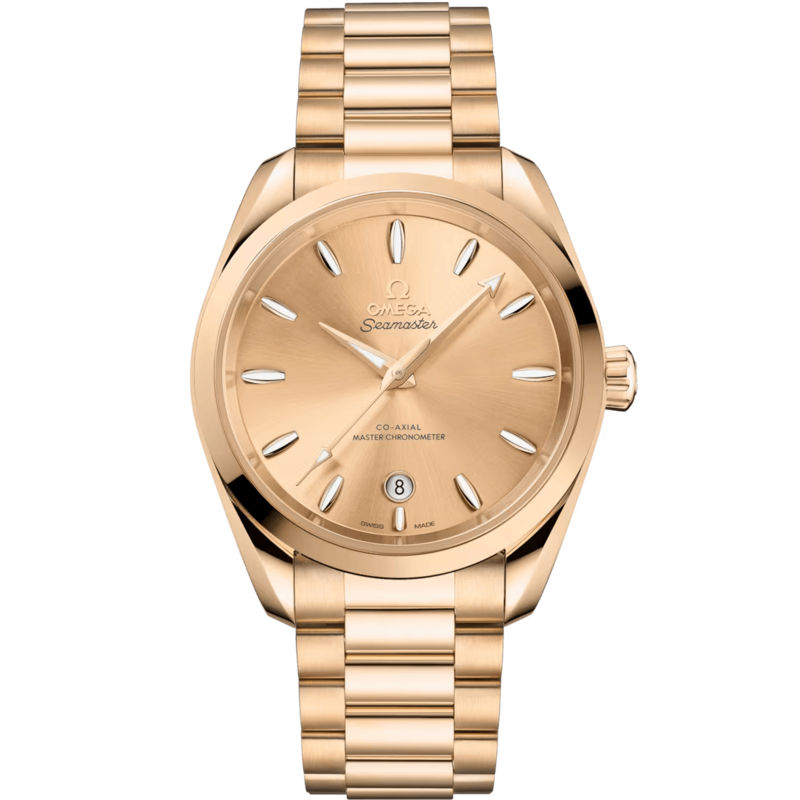 Aqua Terra 38mm with Gold Dial in Yellow Gold