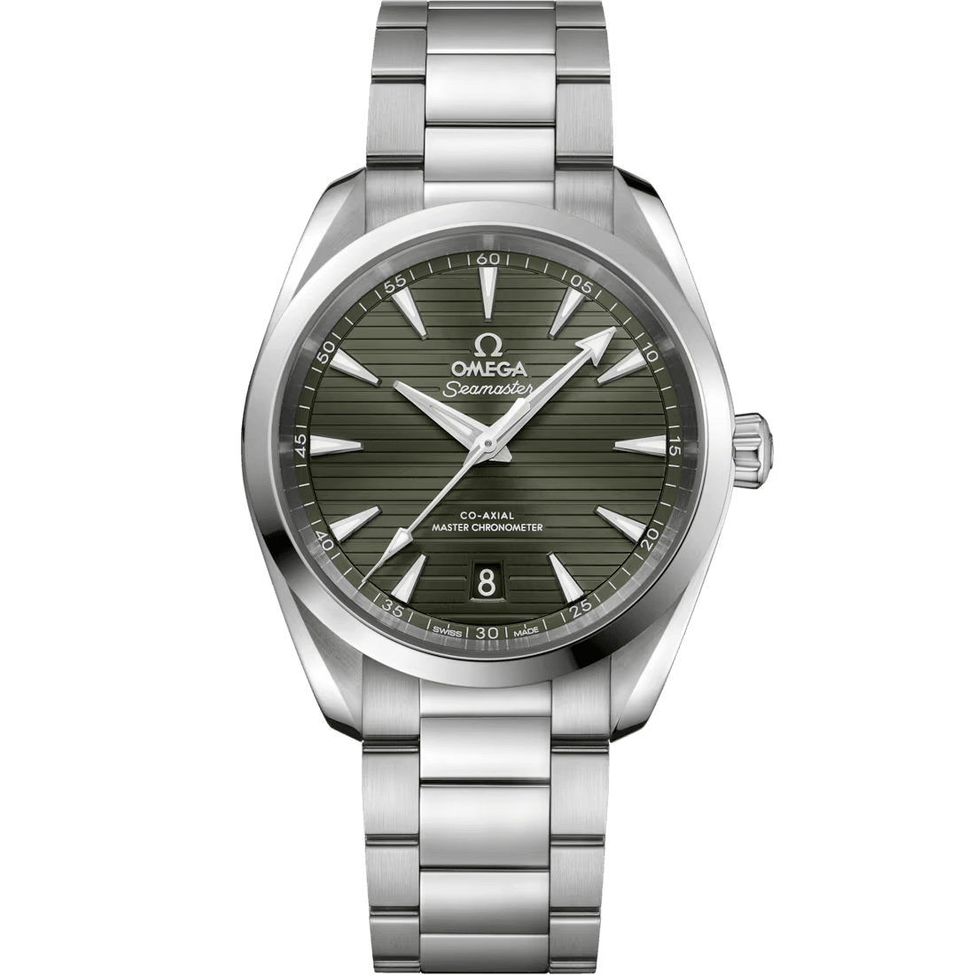 Aqua Terra 38mm with Teak Green Dial in Stainless Steel