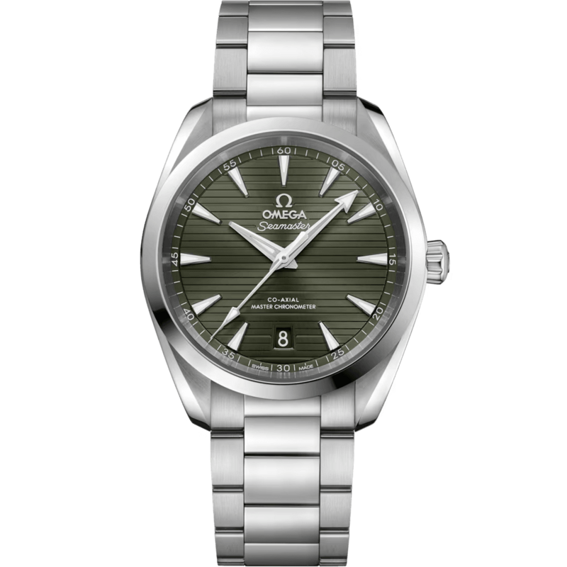 Aqua Terra 38mm with Teak Green Dial in Stainless Steel