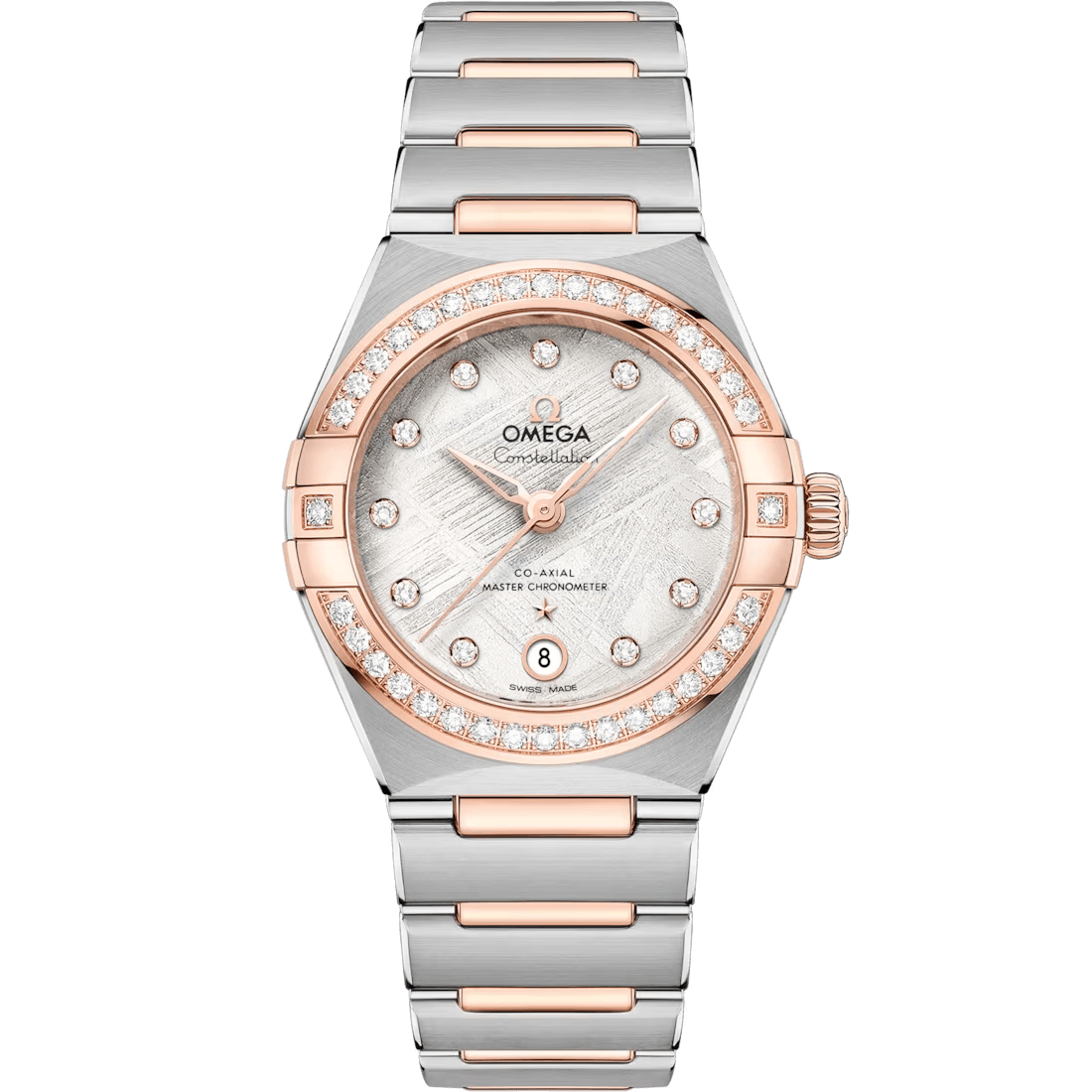 Constellation 29mm with Meteorite Diamond Dial and Diamond Bezel in Stainless Steel and Rose Gold