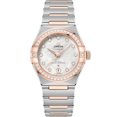 Constellation 29mm with Meteorite Diamond Dial and Diamond Bezel in Stainless Steel and Rose Gold