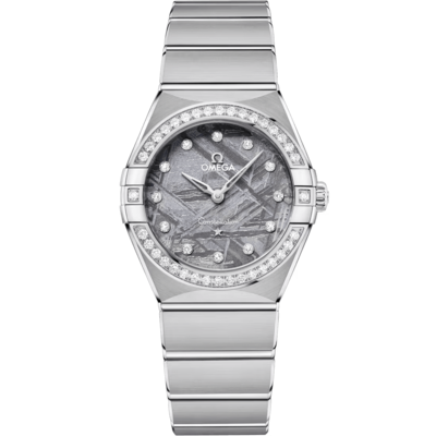 Constellation 28mm with Meteorite Dial and Diamond Bezel in Stainless Steel