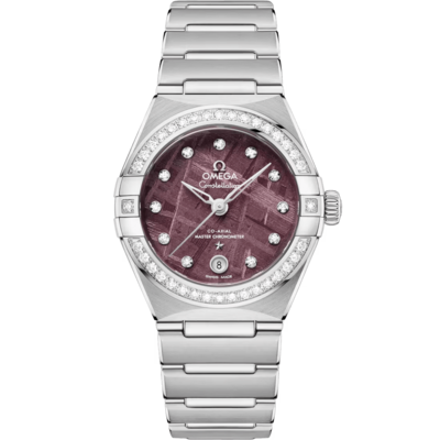 Constellation 29mm with Purple Meteorite Diamond Dial and Diamond Bezel in Stainless Steel