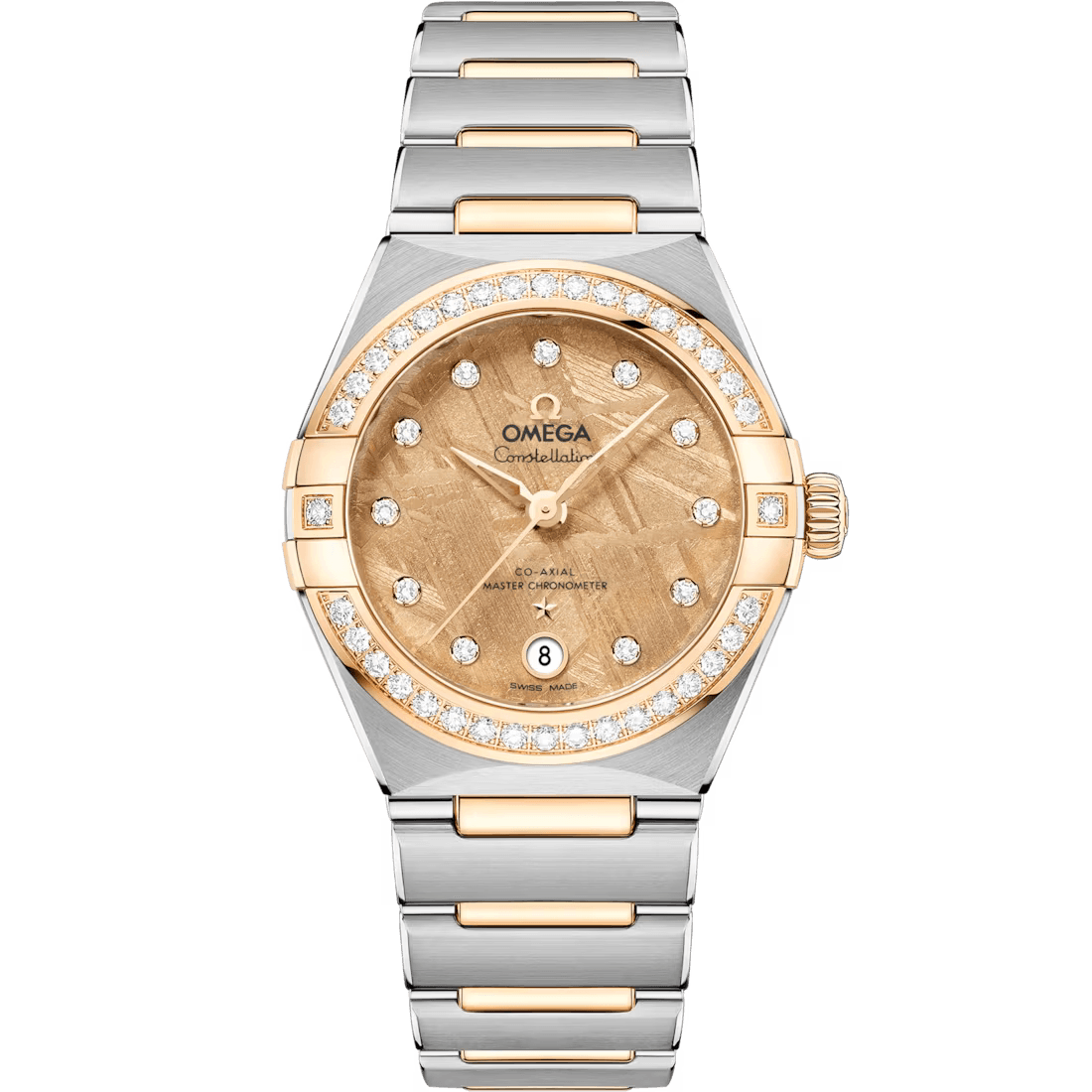 Constellation 29mm with Gold Meteorite Diamond Dial in Stainless Steel and Yellow Gold