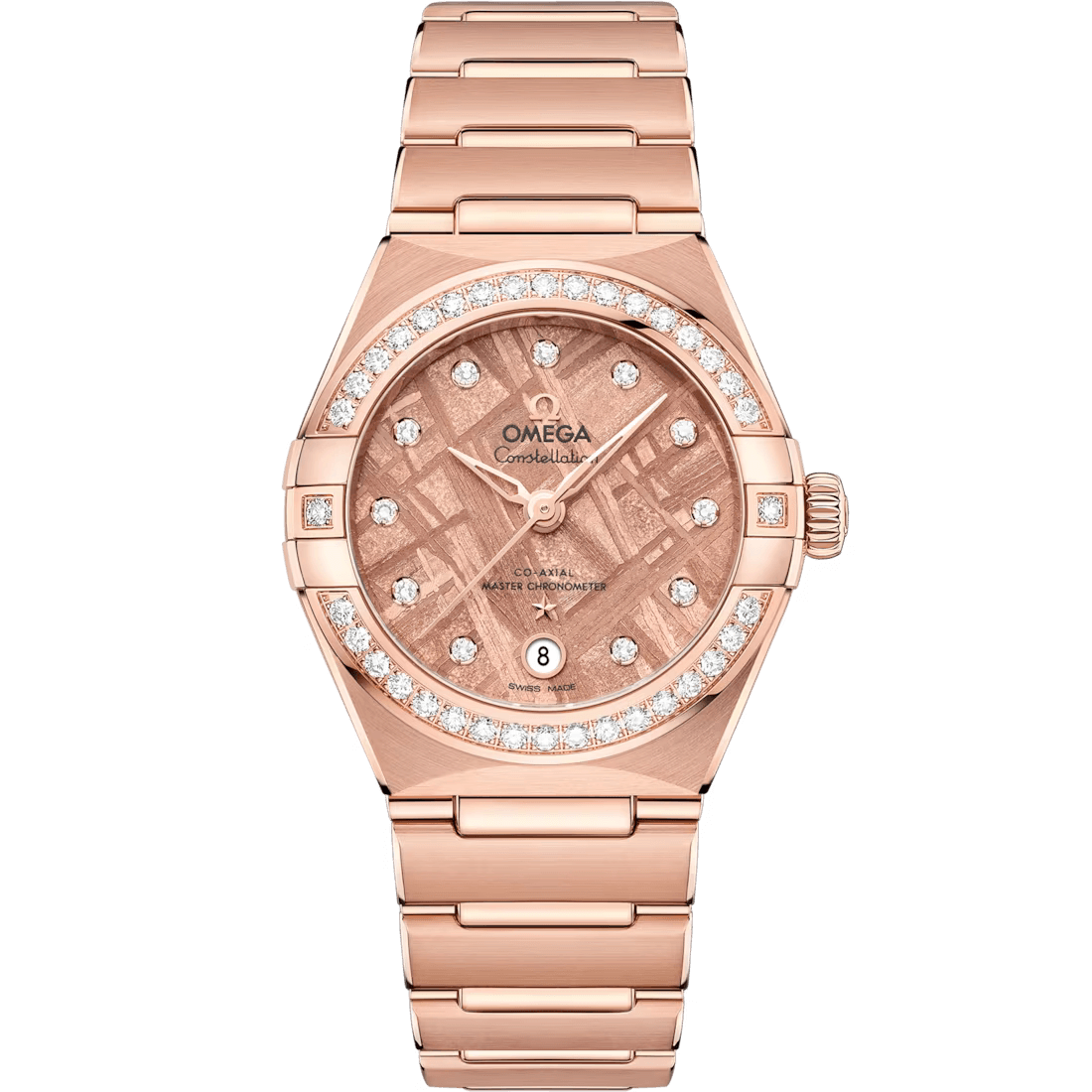 Constellation 29mm with Rose Meteorite Diamond Dial and Diamond Bezel in Rose Gold