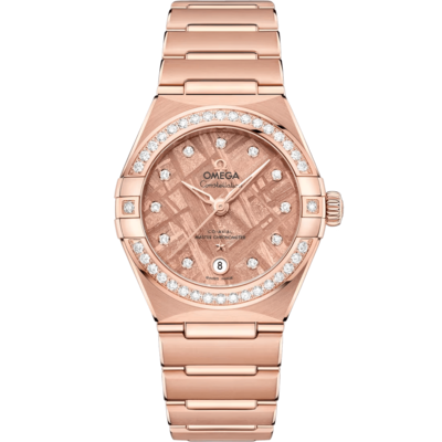 Constellation 29mm with Rose Meteorite Diamond Dial and Diamond Bezel in Rose Gold
