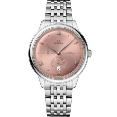 De Ville Prestige 41mm With Salmon Dial In Stainless Steel