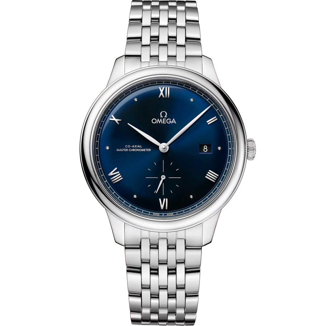 De Ville Prestige 41mm With Dark Blue Dial In Stainless Steel