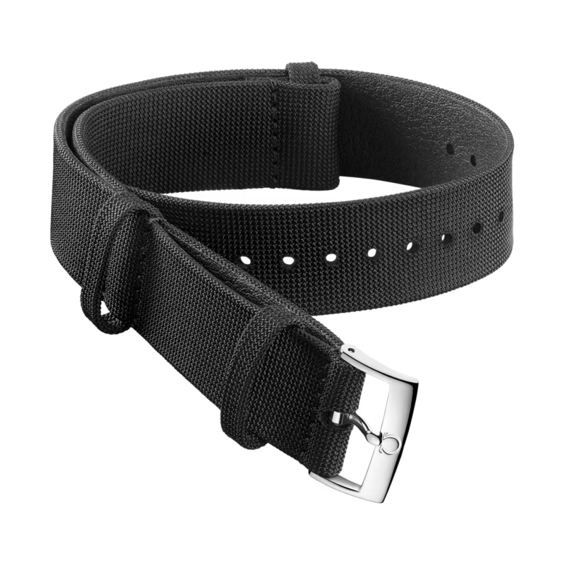 Nato Strap 20mm Black Coated Nylon