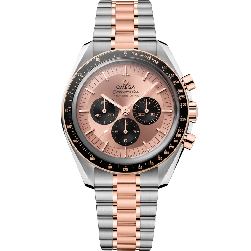 Speedmaster Moonwatch Professional 42mm with Sedna Dial in Stainless Steel and Rose Gold