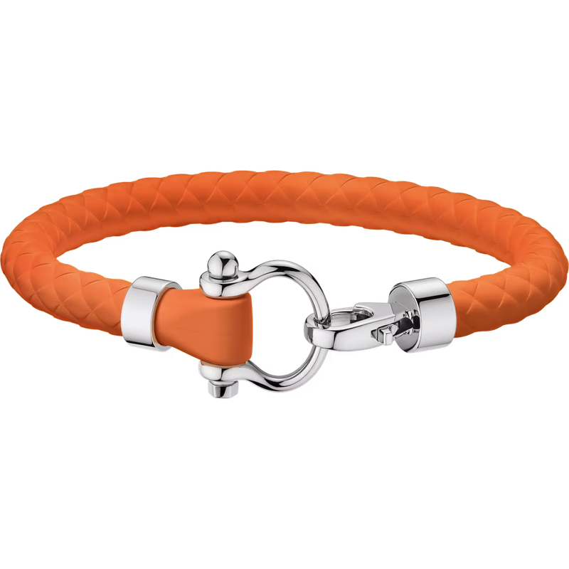 Aqua Sailing Rubber Bracelet (Large) in Orange