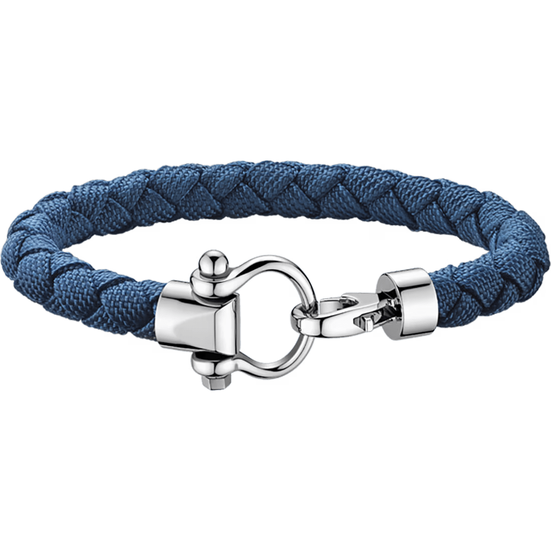 Large (210mm) Aqua Sailing Nylon Bracelet in Blue