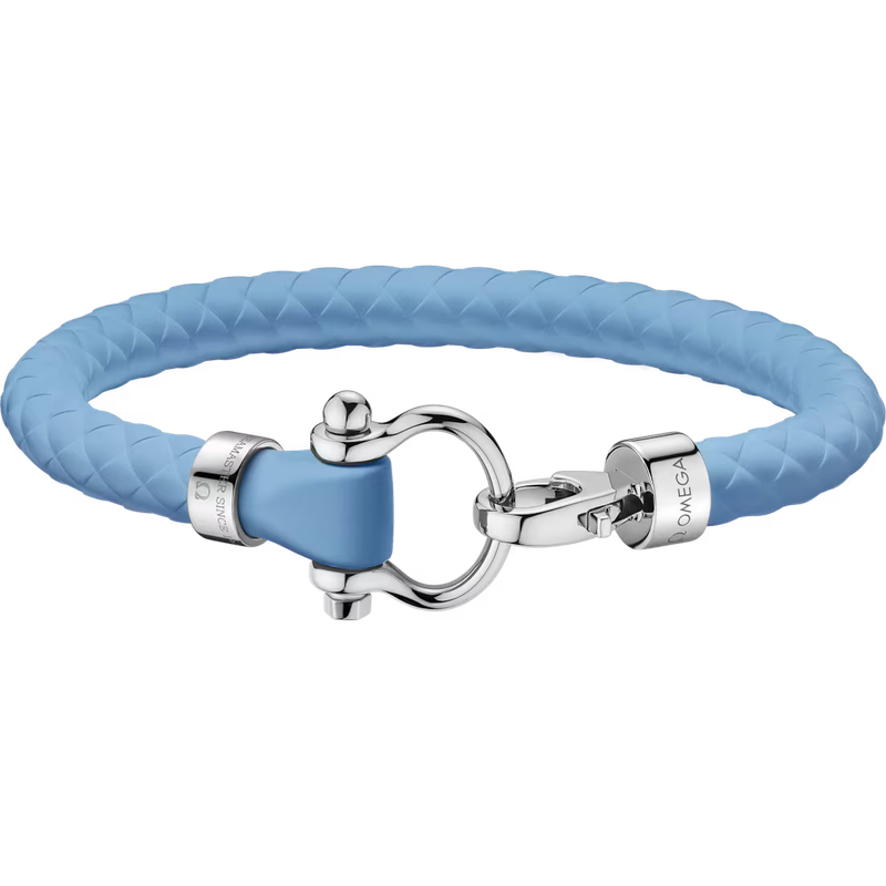 Aqua Sailing Rubber Bracelet (Large) in Summer Blue