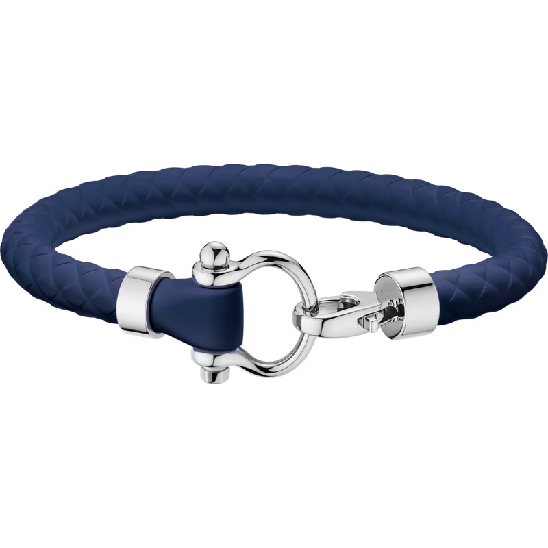 Large (210mm) Aqua Sailing Rubber Bracelet in Blue