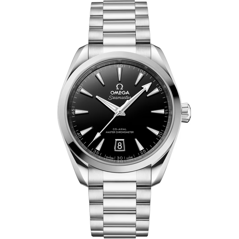 Aqua Terra 38mm with Black Dial in Stainless Steel