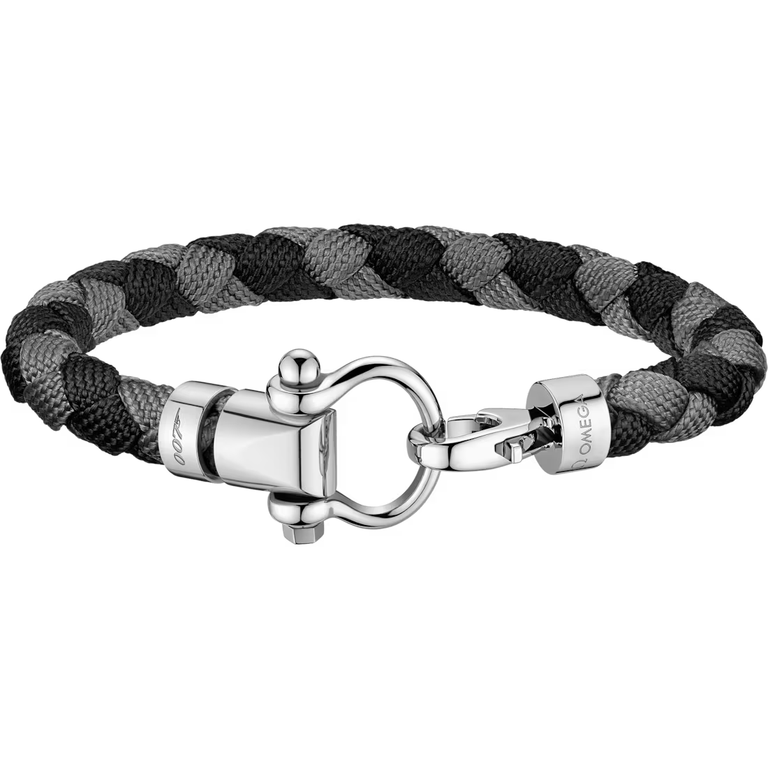 Aqua Sailing Bracelet 007 Edition (Large) in Black and Grey