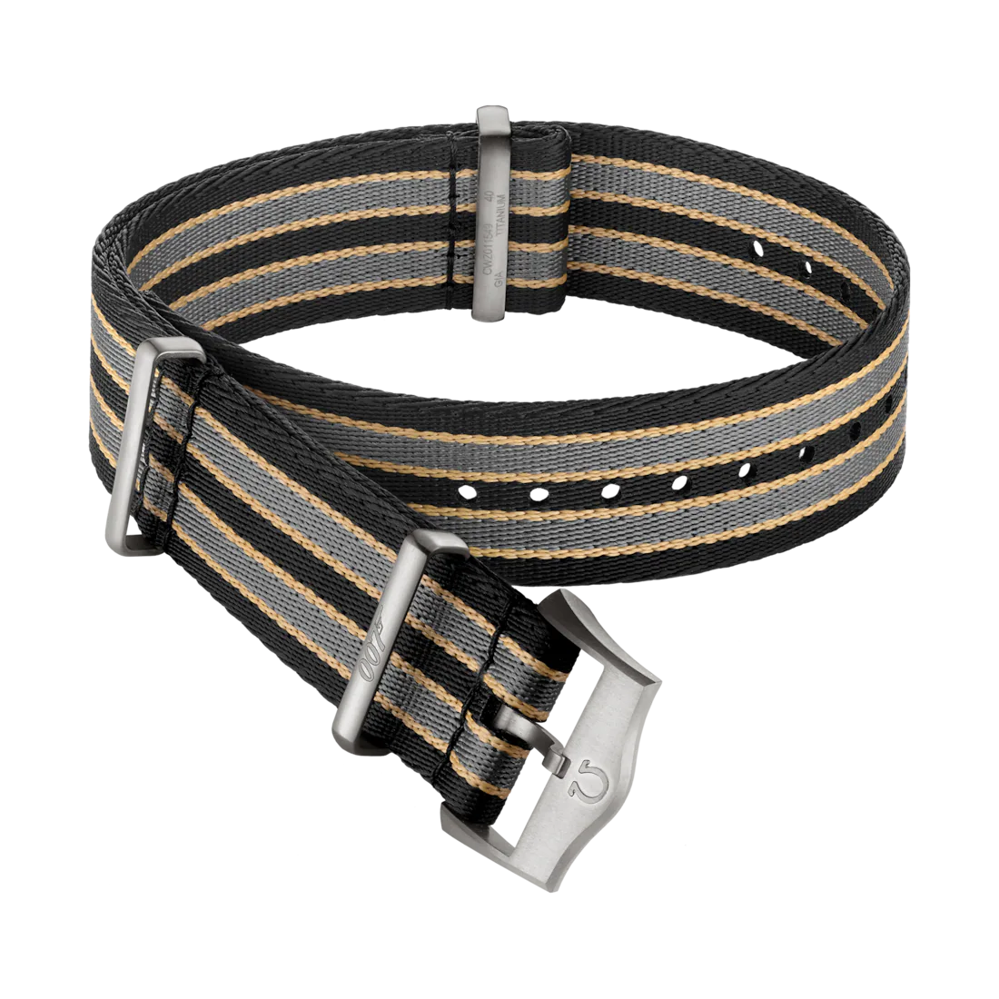 Nato Strap 20mm Polyamide Brown Grey and Beige