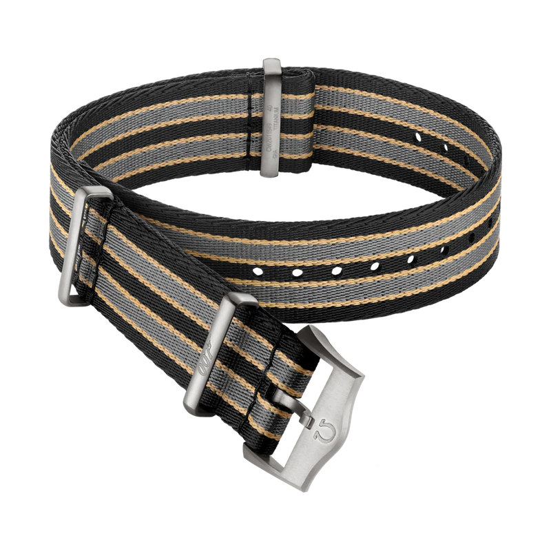 Nato Strap 20mm Polyamide Brown Grey and Beige