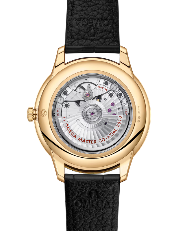 De Ville Prestige with Green Dial in Yellow Gold on Green Leather Strap